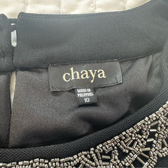 Chaya Elegant Beaded NeckLine Black Maxi Dress with Sise Zipper - Picture 11 of 16